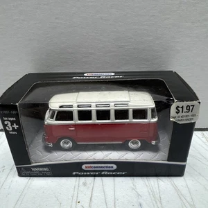 2004 Kid Connection Power Racer VW 23 Window Van Diecast Red/White Sealed new - Picture 1 of 3