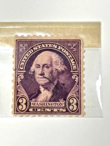 US # 720 3c (1932) SELLO USADO PÚRPURA GEORGE WASHINGTON - Imagen 1 de 3