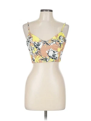 Torn by Ronny Kobo Women Yellow Sleeveless Blouse L - Image 1 of 4