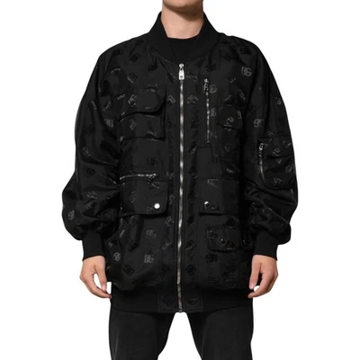 Chaqueta DOLCE & GABBANA Negra Carga Cortavientos Logo Mania IT58/US48/3XL 3750usd Foto 1 de 4