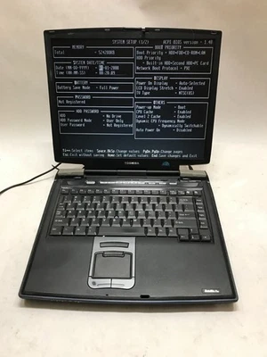 Toshiba M15-S405 15" Laptop Intel Centrino 512MB RAM NO HDD/OS Boots To BIOS -DW - Image 1 of 4