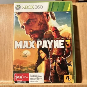 Max Payne 3 Xbox 360 Microsoft 2 Discs with Manual (S7.1) - Picture 1 of 2