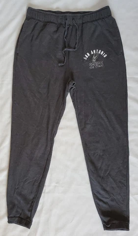 San Antonio Spurs NBA Men's Size L 32x29 Sweatpants Drawstring With Pockets Gray Cover