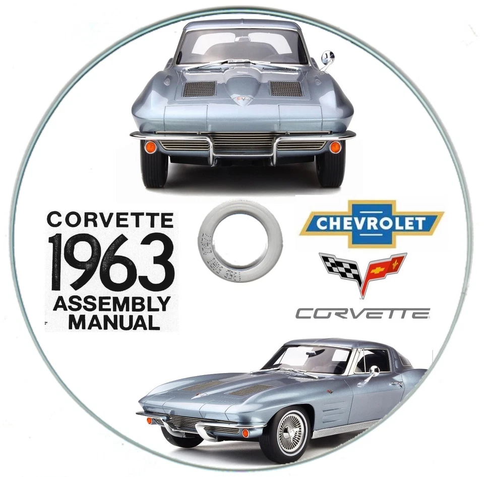 Chevolet Corvette  C2 (1962-1967)  manuale assemblaggio su cd - Immagine 1 di 4