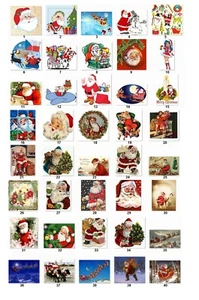 Personalisierte Adresse Weihnachten Weihnachtsmann Etiketten (cs2) - Bild 1 von 3