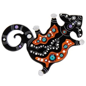 ERSTWILDER The Possum Midin Brosche Anstecknadel Aborigine Kunst Melanie Hava Neu mit Etikett - Bild 1 von 4