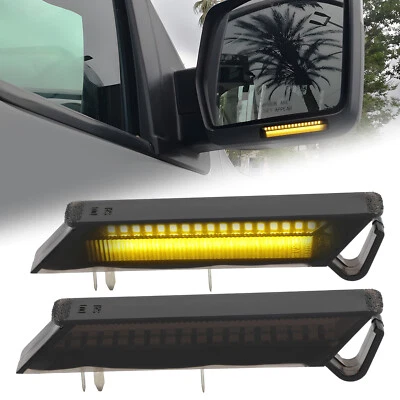 2 peças fumê para Ford F-150 2004-14 LED sob espelho lateral luzes de seta novo - Imagem 1 de 4