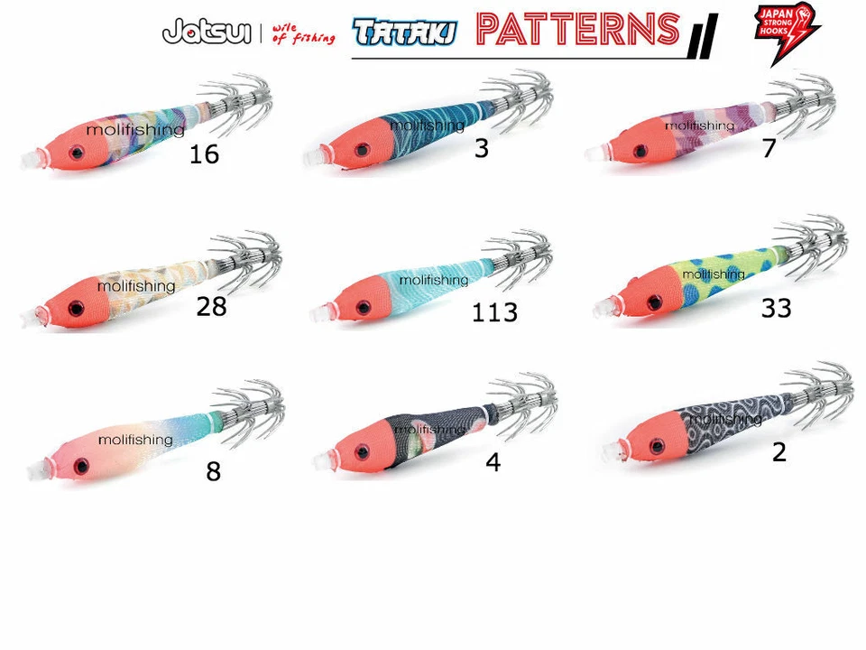 TOTANARA PESCA CALAMARI DALLA BARCA JATSUI TATAKI PATTERNS SERIES SOFT 1.5 NEW