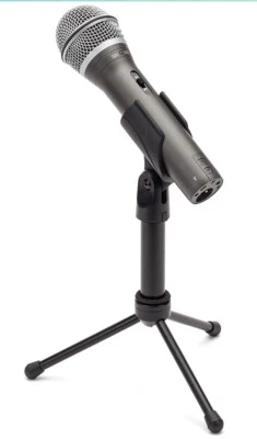 SAMSON Q2U USB+XLR Recording Podcast Dynamic Microphone+Cable+Clip+Desk Stand - Image 1 of 4