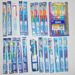 Oral-B Toothbrush Lot of 25 Toothbrushes Advantage, Indicator, Complete 3d White - Picture 1 of 5