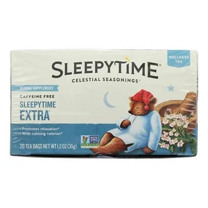 Celestial Seasonings Sleepytime Herbal Tea Caffeine Free - 20 Tea Bags Case Of 6 - Picture 1 of 3