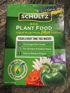 Schultz All Purpose Liquid Plant Food 10-15-10, 8 oz - Picture 1 of 3