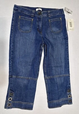 Christopher and Banks 运动弹力牛仔裤 4 码直筒常规中腰 — 第 1/4 张图片