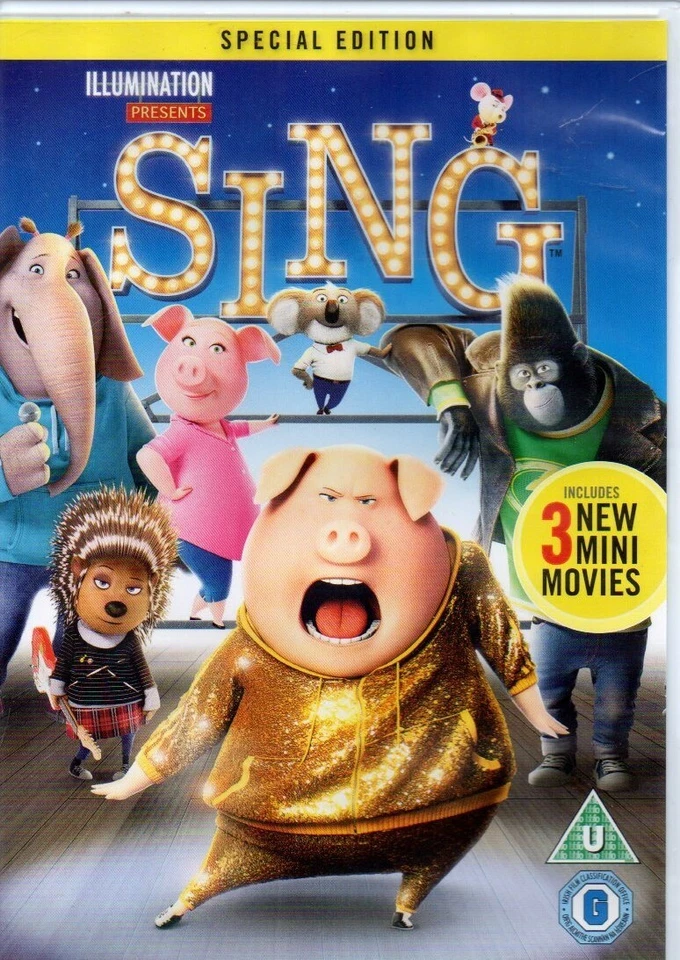 Sing (DVD, 2017) - Image 1 of 1