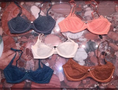 Intimately Free People Tres Jolie Lace Push-up Demi UW Bra Womens NWT - Image 1 of 4