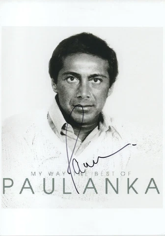 PAUL ANKA - Signed 12x8 Photograph - MUSIC - SINGER Cover