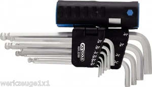 KS Tools 3 in 1Innen6kant-L-key set,10-tlg.lang, Ball head,Inch - Picture 1 of 1