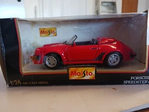 1:24 Scale 1989 Porsche 911 Speedster Red by Maisto Special Edition Series - Picture 1 of 8