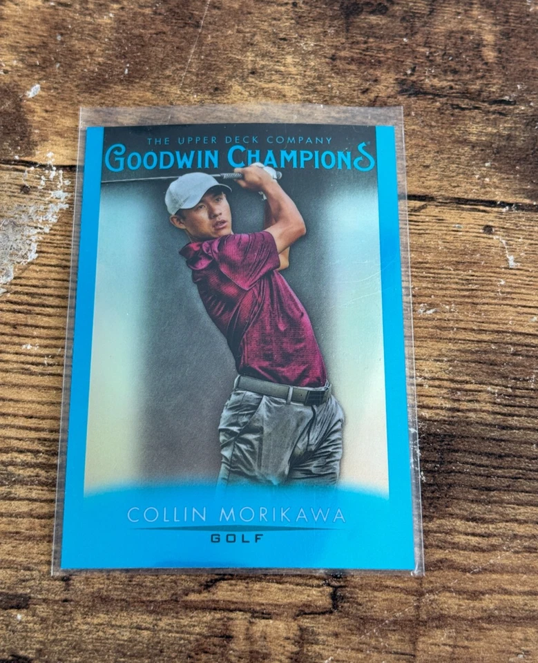 2021 Upper Deck Goodwin Champions Platinum Blue Collin Morikawa #24 Rookie RC - Image 1 of 1