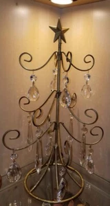 Weihnachtsbaum Gold Metall Kristall - Bild 1 von 6