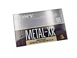 SONY METAL-XR 90 Cassette Audio Tape TYPE IV Metal IEC IV 70us EQ MTL-XR90c NEW - Picture 1 of 7