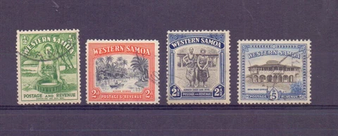 SAMOA 1944-49 SET ( 4 ) SG200-03 FINE USED CAT £75 Cover
