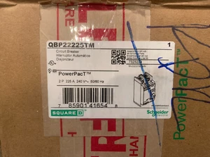BRAND NEW -OPEN BOX SQUARE D QBP22225TM POWERPACT 2P 225A 240V CIRCUIT BREAKER - Picture 1 of 7
