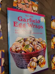 17 Vintage Garfield Eierpackungen Instant Egg Art Wraps Ärmel rund unvollständig - Bild 1 von 5