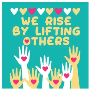 We Rise By Lifting Others Inspirational Magnet, Motivational Magnet - Picture 1 of 4