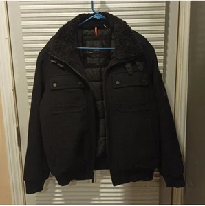 Sean john bomber bersity zip up Jacket Size Large  - Picture 1 of 14