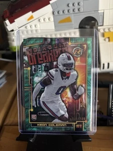 2024 Topps Resurgence Keon Coleman #CB-6 Circuit Breakers Aqua Surge /249 RC - Bild 1 von 2