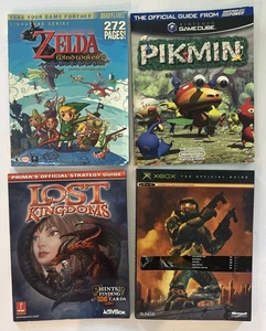 Nintendo Game Cube XBOX Halo2 Zelda Pikmin LOTE DE LIBROS 4 piezas guías de estrategia - Imagen 1 de 14