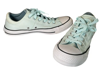 匡威 Converse All Star 鞋浅蓝色低帮帆布经典运动鞋女式 9 码 — 第 1/4 张图片