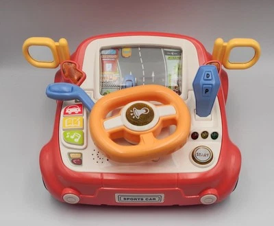 Volante de tráfico multifunción coche deportivo juguete para niños pequeños con luces y sonidos Foto 1 de 4