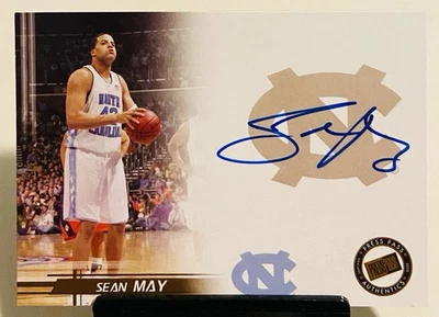 Sean May 2005-06 Press Pass 青铜新秀卡签名 RC,北卡罗来纳州🏀🔥✍️ — 第 1/3 张图片