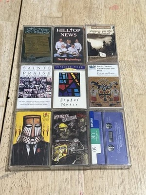 Lot of 9 Religious Jesus Christian Rock Praise Worship Cassette Tapes Rez God Foto 1 de 4