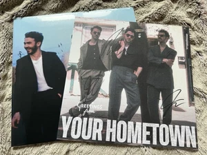 JONAS BROTHERS GREETINGS FROM YOUR HOMETOWN GREEN LP SIGNED INSERT New - Picture 1 of 2