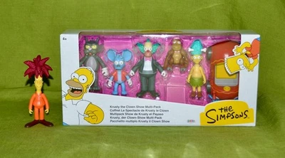 JAKKS The Simpsons 2.5" KRUSTY THE CLOWN SHOW MULTI-PACK Figure Set Sideshow Bob - Image 1 of 2