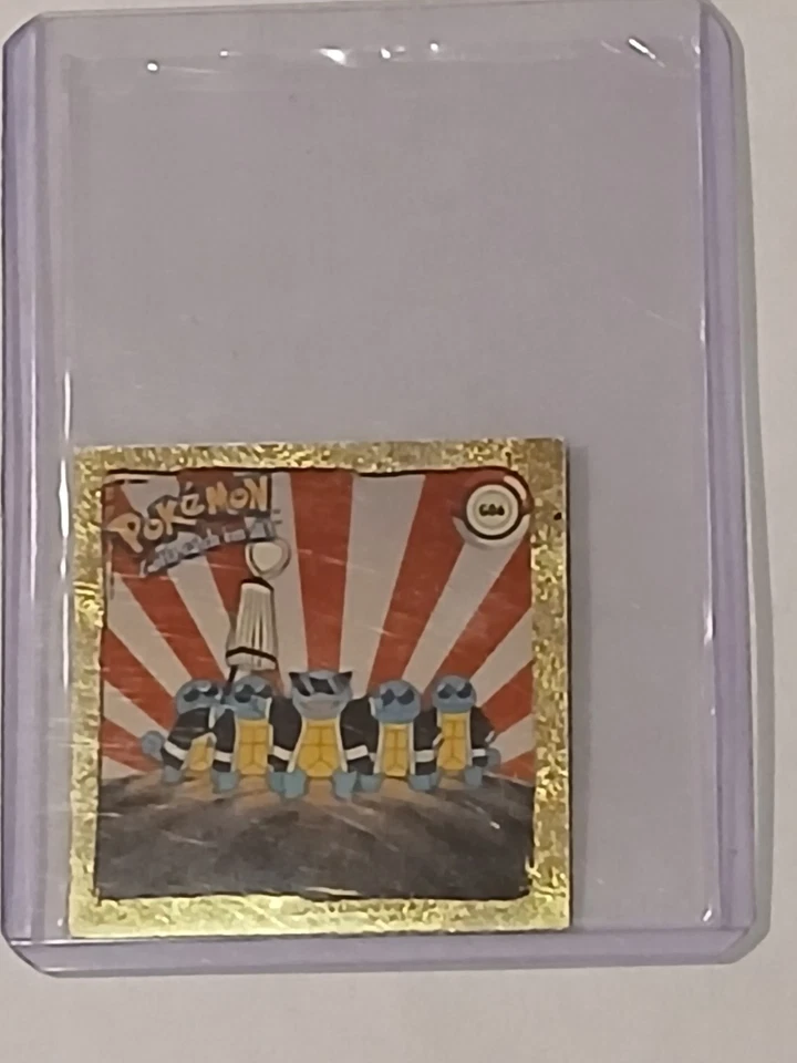 Vintage 1999 Pokemon Artbox Sticker Squirtle Squad #R06Series 1 Gold Rare - Image 1 of 4