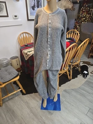 El traje de unión definitivo. Traje Union de lana de peso pesado de Stanfield en gris talla 42 Foto 1 de 4