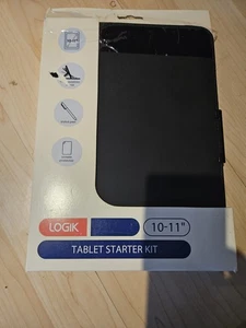 Logik 10"- 11" Tablet Case Starter Kit Screen Protector Cleaning Cloth Stylus - Picture 1 of 3
