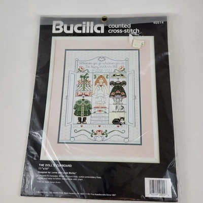 De colección El Armario de Muñecas por Bucilla Kit Punto de Cruz Contado 1991 Foto 1 de 4