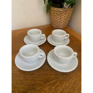 Nuova Point Espresso Cups 4 Restaurant Wear EX Cond Made in Italy Coffee Barista - Picture 1 of 15