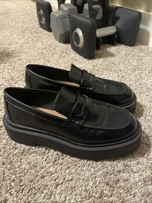 GIAMBATTISTA VALLI x H&M Mens Black Creeper Shoes Loafers Size 41  - Image 1 of 4