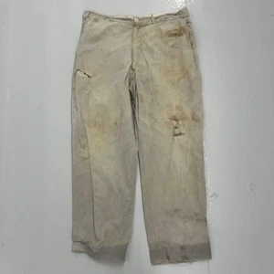 Abbigliamento da lavoro vintage anni 50 grigio sanforizzato vela chino 40x31 anni 50 vero vintage - Foto 1 di 6