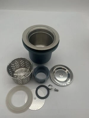 Whitehaus NRNW35A 3-1/2" Stylist Basket Strainer - Stainless Steel *READ* Foto 1 de 4