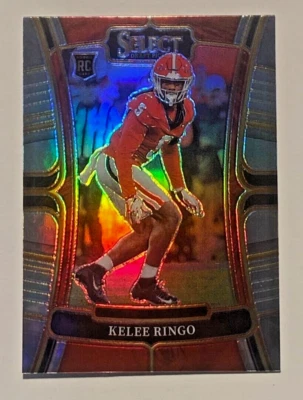 2023 Panini Select Draft Football #25 KELEE RINGO RC Silver Prizm HOLO - Image 1 of 2
