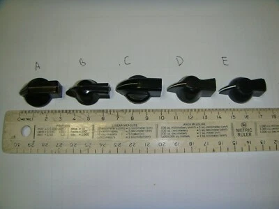 Various Vintage Radio Audio Pointer Bakelite Chicken Head Knobs - Free Shipping - Image 1 of 4