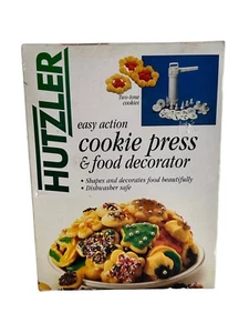 Cookie Press & Food Decorator Hutzler New Open Box Complete Retro Holiday Baking - Picture 1 of 18