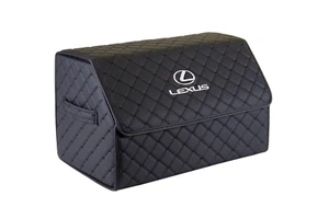 Car Trunk Organizer for Lexus – PU Leather, 45L Cargo Storage, 12x12x20 in - Bild 1 von 6